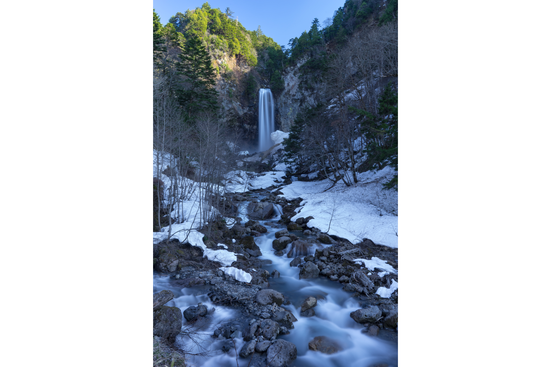 撮影地：平湯大滝